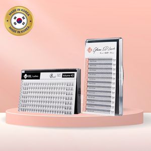 [BL Lashes] W-Lash per Volume Istantaneo, Extension Ciglia 3D 5D Premium in PBT Coreano (Curvatura C,D) (0.08~0.15mm) in Fibra Sintetica - Product Image 1