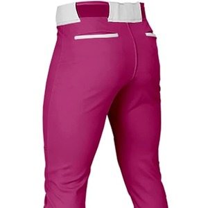 Pantalon de baseball pour homme, couleur magenta, coupe slim, tissu respirant en polyester, fermeture à ceinture, couleur unie, toutes saisons, protection UV, séchage rapide - Product Image 5