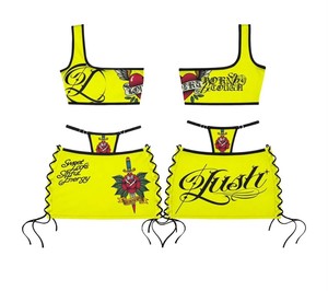 Summer Printed <b>Short</b>-sleeved T-shirt and <b>Shorts</b> Set - 2-piece Women's Outfit - Tailored Top - Fitness Swimsuit - Beach Wear - Product Image 3