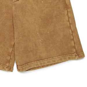 Shorts pour garçons en molleton uni avec logo personnalisé, design décontracté et respirant avec cordon de serrage 2026 - Product Image 4