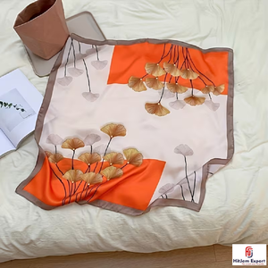 Premium Printed Short <b>Scarf</b> Fabric Wholesale OEM ODM Custom Logo White Label Textile Manufacturer Export Supplier - Product Image 4