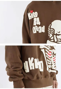เสื้อฮู้ดดี้ผ้าฟลีซหนานุ่มสำหรับผู้ชาย ผลิตจากผ้าฝ้าย 100% สามารถปรับแต่งได้ พร้อมปักลายตามสั่ง เหมาะสำหรับใส่ลำลองในฤดูหนาว - Product Image 5