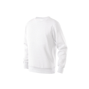 Sudadera de punto para hombre, cuello redondo, color blanco, algodón, corte regular, estilo casual, para otoño, disponible para la venta. - Product Image 2