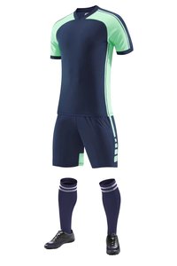 Conjunto de Camiseta de Fútbol para Hombre, Manga Corta, Bloques de Color, Poliéster que Absorbe la Humedad, Uniformes para Adultos, Todas las Temporadas - Product Image 2