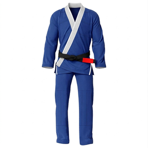 Kimono de judo bleu pour homme, coupe classique, 100% coton, vêtements d'arts martiaux durables, taille adulte - Product Image 2