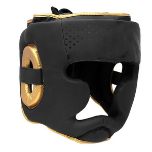 Protector de Cabeza de Boxeo MMA Unisex de Piel de Vacuno Transpirable de Primera Calidad, Protección Profesional, Marca Internacional Dumela, Cierre de Gancho y Bucle - Product Image 1