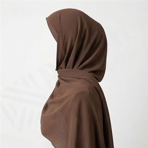 Hiyab de Bambú Modal Personalizado de 84 Colores, 2 Piezas, con Costura para Bebé y Gorro Interior a Juego, Suave, Transpirable y de Primera Calidad - Product Image 3