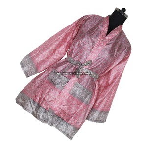 KS015 Bridesmaid Robe For Ladies Short Kimono Hot Sale Sexy Ladies <b>Nighty</b> Bridal Bridesmaid <b>Silk</b> Short Kimono Bathrobe For Women - Product Image 4