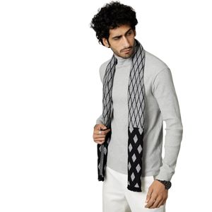 Écharpe longue d'hiver de haute qualité, châle tricoté chaud pour homme, doux, 100% cachemire, écologique, personnalisable, écharpe tricotée à carreaux pour homme - Product Image 4