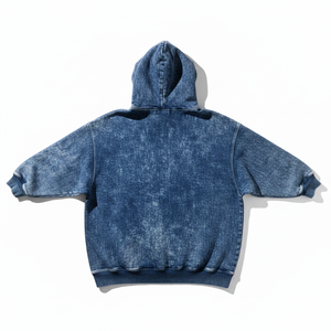 New Trendy Winter <b>Men</b> Acid Wash Hoodies with Custom Logo and Digital Printing-Most Popular French Terry - Product Image 3