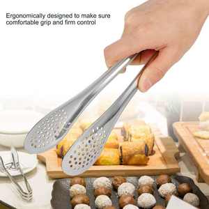 Pinces de buffet en acier inoxydable Bold Blossom, ustensiles de cuisine, plus de 20 pièces, poignées recouvertes de vinyle, compatibles lave-vaisselle, pour servir les aliments - Product Image 6