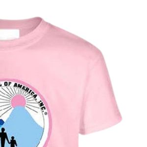 เสื้อยืดคอกลมแขนสั้นสีชมพูสำหรับวัยรุ่นพร้อมดีไซน์กราฟิกไวนิลสำหรับใส่ไปโรงเรียนทุกวัน สวมใส่สบาย - Product Image 5