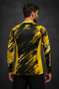 <b>Men</b> Trending Long Sleeve Rash Guard Compression Shirt Quick Dry Sporty Fit Sublimation Print Four Way <b>Stretch</b> Flexible movement - Product Image 4