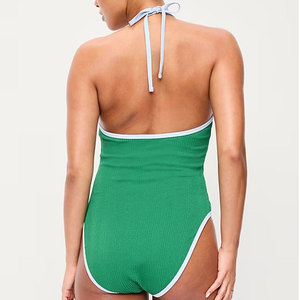 100% Polyester Material Made Women Swim Suits For Sale Plain Custom Printing Logo Women Swim Suits - Product Image 2