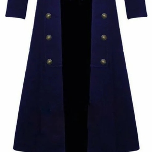 Gabardina Larga y Ajustada para Hombre, Estilo Europeo Americano, con Capucha, Color Sólido, Informal - Product Image 3