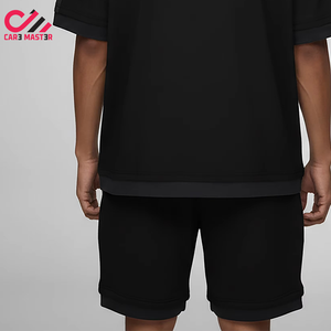 ชุดเซ็ตเสื้อยืดแขนสั้นและกางเกงขาสั้นสองชิ้นสำหรับผู้ชายสไตล์ใหม่สำหรับฤดูร้อน ราคาสมเหตุสมผล ดีไซน์แบบ OEM - Product Image 4