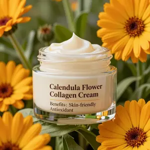Crème de collagène de fleur de calendula développée coréenne ODM/ OBM Anti-âge utilisation de nuit raffermissant hydratant glycérine niacinamide - Product Image 1
