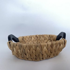 Wholesale Best Price Round Water Hyacinth <b>Storage</b> <b>Box</b> with Metal Handle for Fruits, <b>Decoration</b> and Accessory <b>Storage</b>, Nhat Minh - Product Image 4