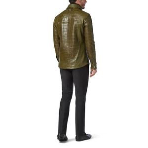 <b>Men's</b> Leather <b>Shirts</b> 2026 New Arrival Wear Boxy Fit Premium Quality Outdoor Use Stylish OEM Custom Design Wholesale <b>Men</b> <b>Shirts</b> - Product Image 3