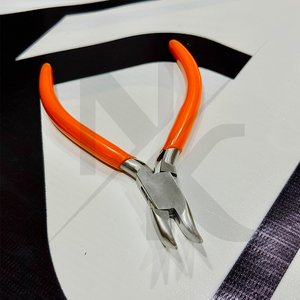 Pince à bec d'oie en acier inoxydable 130 mm, pliante, pour la fermeture de boucles, le pliage de fils et le sertissage, pour le bricolage, l'artisanat, la pêche, OEM - Product Image 4