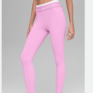 Leggings de yoga froncés pour femmes, taille haute élastique, couleur unie, effet ventre plat, séchage rapide, respirants, écologiques, pour l'entraînement 4 saisons - Product Image 6