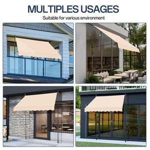 Toldo Retráctil Color Caqui 78.7\"D X 47.2\"W X(78.7 118.1)\"H Categoría del Producto Toldos - Product Image 5