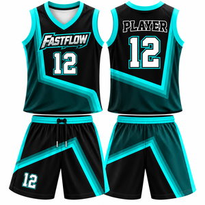 Uniformes de Baloncesto Estampados al Por Mayor, Tallas Grandes, Tamaños y Colores Personalizados Disponibles, Logotipos y Números Personalizados - Product Image 2