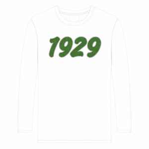 Iota Phi Lambda Sorority – chemise blanche à manches longues pour femme, vêtement à lettres grecques, année de fondation 1929, haut décontracté à col rond - Product Image 5