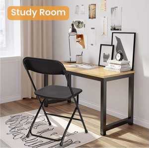 Silla Plegable Moderna de Resina Blanca Huy Gia, Duradera, de Acero Inoxidable, Portátil, Transpirable, para Jardín, Eventos al Aire Libre, Escuela, Parque, Camping - Product Image 1