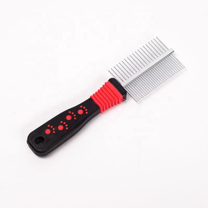 Cepillo de aseo para mascotas de acero inoxidable de doble cara, diseño simple, peine rastrillo para pelo de gato y perro, herramienta para eliminar el pelo suelto - Product Image 2