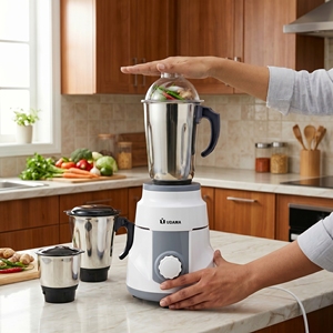 Heavy Capacity 550 Watt Multi Size Stainless Steel Body Motor Mixer <b>Grinder</b> For Easy Storage Buy Mixer <b>Grinder</b> with 3 Jar - Product Image 6