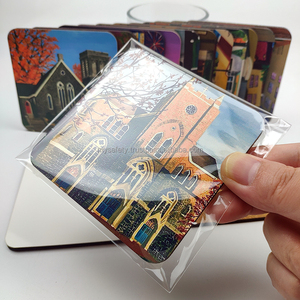 1 Venta al por Mayor de Posavasos de MDF para Sublimación, Forma Redonda y Cuadrada con Reverso de Corcho, Posavasos de MDF para Diseño de Impresión por Sublimación - Product Image 6