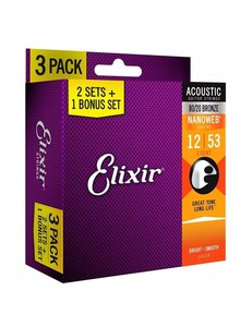 Compre cuerdas de guitarra Elixir, paquete de 3 cuerdas originales con revestimiento, proveedor mayorista al por mayor para exportación - Product Image 6