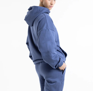Nueva Llegada, Sudadera con Capucha para Mujer, Diseño Personalizado con Logotipo, Sudadera de Forro Polar, Manga Larga, Hombros Caídos, con Bolsillo - Product Image 2