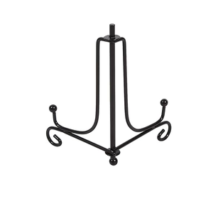 Best Demanding Metal Plate <b>Stand</b> & Holder Black Iron <b>Display</b> <b>Stand</b> Easel Holder for Cook Books Rack - Product Image 4