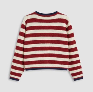 Varsity College Style Knit Sweater Basic Slim Fit Pullover <b>Top</b> Soft Warm Elastic Ladies Winter Base Layer Shirt Breathable 2026 - Product Image 2