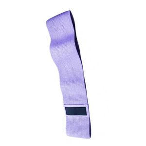 Bandes de résistance en polyester tissé violet, écologiques, antidérapantes, avec résistance lourde/légère/moyenne pour les entraînements de fitness et de gym - Product Image 2