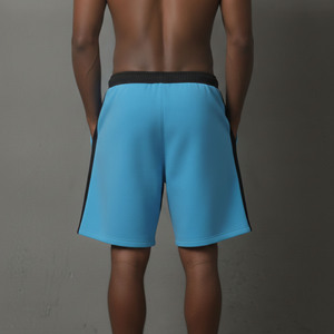 Shorts de sport pour homme OEM 100% coton, taille mi-haute élastique, style streetwear, couleur unie, respirant, séchage rapide, écologique - Product Image 2