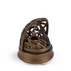 Quemador de incienso de madera de lujo Mabkhara Bakhoor, quemador de incienso árabe Oud con cuencos metálicos extraíbles, soporte para fragancias para el hogar - Product Image 2