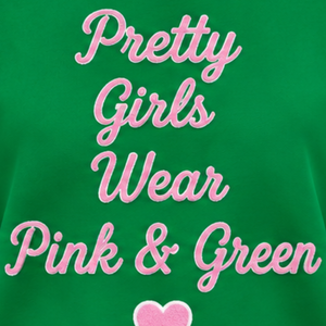 Sudadera Verde de Cuello Alto para Mujer, Personalizada con Estampado Gráfico de Hermandad, Cómoda, Informal, para Universidad y Antiguas Alumnas, Venta al Por Mayor - Product Image 6