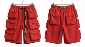 Vente en gros – Pantalon utilitaire d'été 100 % coton, séchage rapide, respirant, tendance, 6 poches, couleur unie, coupe ample, longueur genou - Product Image 5