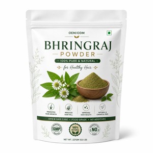 Bul Supply - Polvo de Bhringraj de Grado Cosmético, 250 g, 100 % Puro y Natural, Polvo de Hoja de Eclipta Alba para el Crecimiento del Cabello y Nutrición del Cuero Cabelludo - Product Image 1