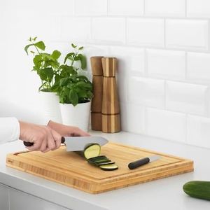 Planche à découper en bois avec surface polie, planche à découper durable pour la viande, les légumes, le pain et les fruits, utilisation à domicile, utilisation en hôtel - Product Image 1