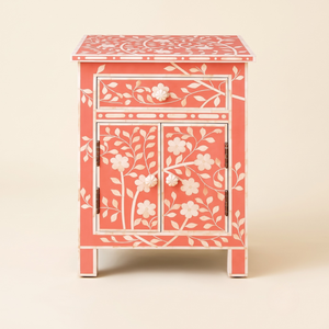 Elegant Handmade Modern Multi-functional Eco-Friendly Bone Inlay <b>Bedside</b> Table for Home, Hotel, Bedroom Use - Product Image 1