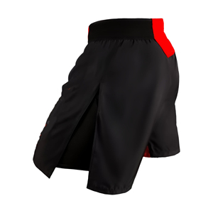 Pantalones Deportivos de Cintura Alta Elásticos de Secado Rápido 100% Poliéster con Logotipo Frontal, Shorts de Muay Thai para Entrenamiento de Boxeo y Artes Marciales - Product Image 4