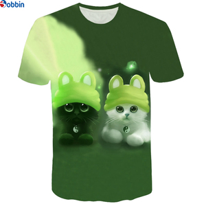 T-shirt pour homme, sublimation, vente flash, t-shirts imprimés en 3D, col rond, manches courtes, tee-shirt pour enfants et adultes, hauts tendance - Product Image 3