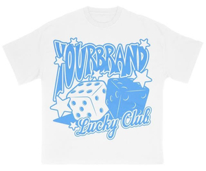 Ensemble T-shirt graphique personnalisé pour homme et short en maille, imprimé dés porte-bonheur surdimensionné, style streetwear, tenue décontractée deux pièces assortie pour l'été par SHH - Product Image 4
