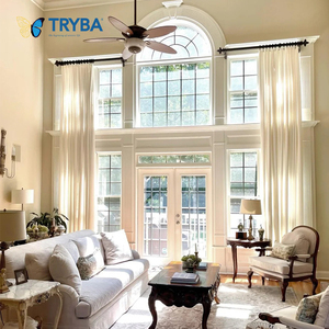 Porta Interna Francese in Vetro Temperato dal Design Moderno per Soggiorno, Prezzo Conveniente, Apertura Laterale, Finitura in Fibra di Vetro e Nylon per Esterno - Product Image 5