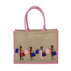 ผลิตในอินเดีย คุณภาพพรีเมียม ดีไซน์หรูหรา ขายส่งกระเป๋าช้อปปิ้งสไตล์โบฮีเมียนทำจากผ้าปอกระเจา ในราคาตลาดที่แข่งขันได้ - Product Image 1