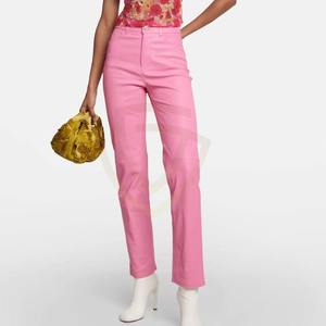 Pantalones de Cuero para Mujer de Alta Calidad, Cintura Media, Transpirables, con Frente Plano y Elásticos - Product Image 2